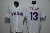 Texas Rangers #13 Joey Gallo White New Cool Base Stitched Baseball Jersey,baseball caps,new era cap wholesale,wholesale hats